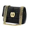 Pierre Cardin FRZ 1956 SAVAGE dámska kabelka z prírodnej kože čierna crossbody