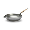 De Buyer Oceľová panvica WOK de Buyer MINERAL B BOIS P.32cm 5,6l
