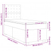 vidaXL Boxspring posteľ s matracom biela 90x190 cm umelá koža - Biela - 145786-92899