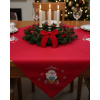Vianočný obrus - štvorcový so Santa Clausom - červený - NORIMBERGA