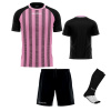 Futbalová sada Givova Kit Tratto pre celé mužstvo, od 12 ks, ružová/ čierna počet ks v sade: 12 hráčskych setov