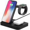 Qi 15W Indukčná nabíjačka 3v1 pre iPhone Apple Watch AirPods