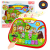 LEAN Toys Interaktívna vzdelávacia tabuľa Svet zvierat nástroje piano