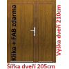 Soft Dvojkrídlové vchodové dvere plastové plné Emily 205x210 cm - Akce!