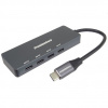 PremiumCord 5G SuperSpeed Hub USB-C na 4x USB 3.2 C Aluminum ku31hub10