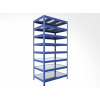 Kovový regál Biedrax 50 x 120 x 240 cm, modrý - 8 políc pozink