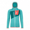 Ortovox FLEECE GRID HOODY W ice waterfall L; Modrá mikina