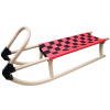 KUBIsport Sánky 110 cm, drevené, červené