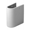 Duravit Starck 3 - Polostĺp k umývadlu Starck 3, s WonderGliss, alpská biela 08651500001