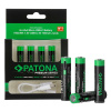 PATONA nabíjecí baterie AAA/LR03 Li-Pol 500mAh 1,5V s USB-C nabíjením, 4ks v balení PT1409
