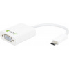 Techly USB-C USB adaptér pre VGA White (020423)