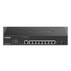 D-Link DGS-2000-10P Managed PoE switch, 8x GbE PoE+, 2x SFP, PoE 65W, fanless (DGS-2000-10P)