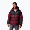 Pánska zateplená bunda Columbia Pike Lake II Hooded rich wine/black
