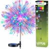 LOTUS LED solárna záhradná lampa Driving Dekoratívny ohňostroj RGB LUMILED