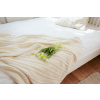 Wooline Pletená deka Olivia, ecru, 100% Austrálske Merino
