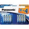 PANASONIC Alkalické baterie Evolta Platinum LR6EGE/8BW 4+4F AA 1,5V (Blistr 8ks) 2788,00