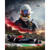 CUKROVÁ TLAČ jedlý obrázok na tortu Cukrová hmota Max Verstappen Formula 1 Red Bu