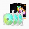 Darkflash C6 ARGB Computer Fan Set 3in1 white