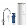 Grohe Red Drezová batéria Duo s ohrevom vody a filtráciou, zásobník L, chróm 30079001-GR