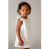 Dievčenské bavlnené šaty Mayoral 1915.4D.Baby.PPY2 biela 98