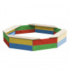 MARIMEX T-wood Drevené pieskovisko osemhranné 130 x 130 cm - farebné MARIMEX 11640198