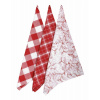 Forbyt Utierky Leaf red 45x70 cm 3 ks