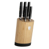 BERLINGERHAUS Sada nožov so stojanom BAMBOO 6 ks Black Silver Collection BH-3136 - BERLINGERHAUS