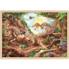 GOKI Dřevěné puzzle Dinosauří vykopávky 192 dílků