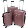Sada 3 kufrov KEMER RGL 520 Rose red