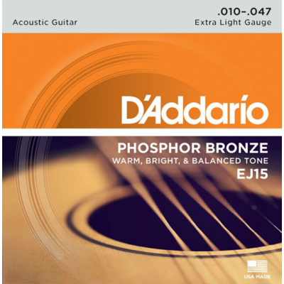 D'Addario EJ15 - Struny na akustickou kytaru - sada