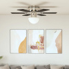 Ozdobný Stropný Ventilátor S Osvetlením, 82 Cm Tmavohnedý