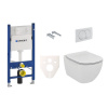 Ideal standard Závěsný set WC TESI + modul Geberit Duofix s tlačítkem Delta 20 bílé SIKOGES5F0