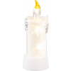 MagicHome Vianoce - Sviečka MagicHome Vianoce, 3x LED, teplá biela, interiér, 5x13,5 cm