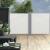 vidaXL Zaťahovacia bočná markíza, krémová 120x600 cm 48449