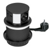 Solight PP100USBC-B Vstavaná výsuvná zásuvka 3x230V + USB A+C, 2m, IP20, čierny