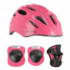 Helma s chráničmi NILS Extreme MTW01+H210 ružová VEL.XS