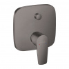 Hansgrohe Talis E - Páková vaňová batéria pod omietku, kartáčovaný čierny chróm 71745340