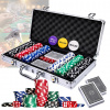 Prémiová pokerová sada | 300 žetónov, kufor, karty, kocky