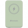 Verbatim, power banka s bezdrôtovým nabíjaním, 5V, nabíjanie telefónu, 32246, 10 000mAh, magnetické pripevnenie, zelená