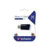 Verbatim USB flash disk, USB 3.0 (3.2 Gen 1), 32GB, Store N Click, čierny, 49307, USB A, s výsuvným konektorom