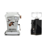 Ascaso Dream PID, leštený hliník + Eureka Mignon Turbo, BL black