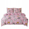 Kompletná posteľná bielizeň pre dvojlôžko Mačky 200x200 s 2 obliečkami 70x80