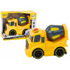 LEAN TOYS Domiešavač betónu, svetlá, zvuk - žlté