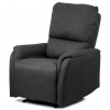 Autronic Polohovacie TV kreslo, poťah tmavo šedá látka, kovová mechanická konštrukcia, čierny TV-5060 GREY2