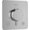 HANSGROHE Ecostat Comfort Q termostat pod omietku pre 2 spotrebiče, so zabudovanou bezpečnostnou kombináciou podľa EN1717, chróm, 33717000