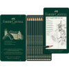 Faber-Castell Castell 9000 Art Set - sada grafitových ceruziek - 12 ks - plechová krabička