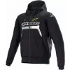 Alpinestars CHROME IGNITION HOODIE 2025 čierno-žlto-sivo-biela
