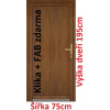 Soft Vchodové plastové dvere plné Emily 75x195 cm - Akce!