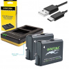 Nabíjačka akumulátorov Paton Foto Dual Quick Nikon EN-EL14 + 2x batéria 1100mAh (PT1966B)