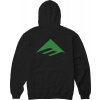 pánska mikina EMERICA PURE TRIANGLE HOODIE Black M